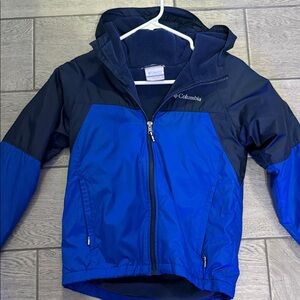 Columbia Kids' Vibrant Blue and Black Rain Jacket